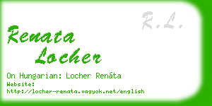 renata locher business card